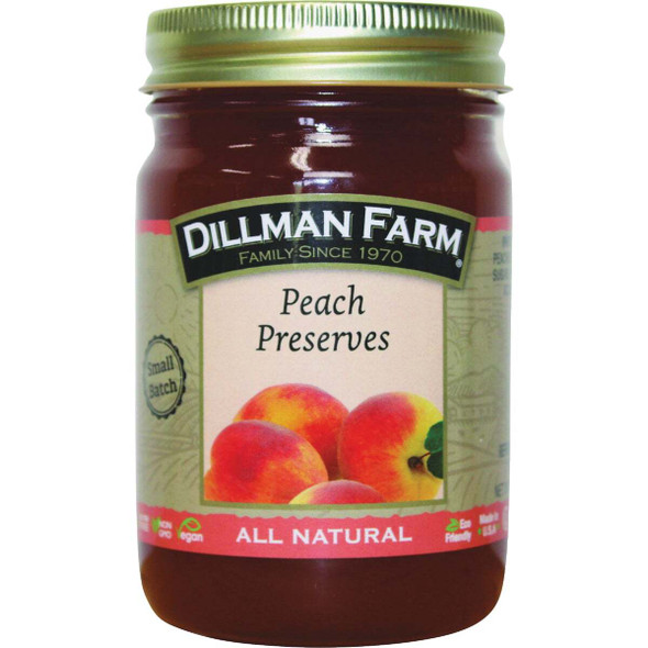 Dillman Farm Peach Preserves 205 Pack of 6