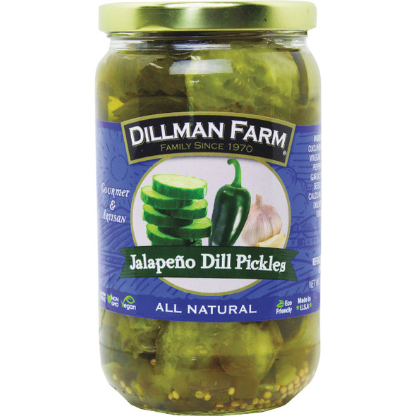 Dillman Farm Jalapeno Dill Pickles 732 Pack of 12