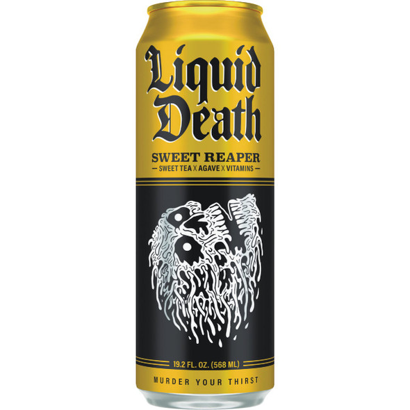 Liquid Death 19.2 Oz. Sweet Reaper Iced Tea 1700022 Pack of 12