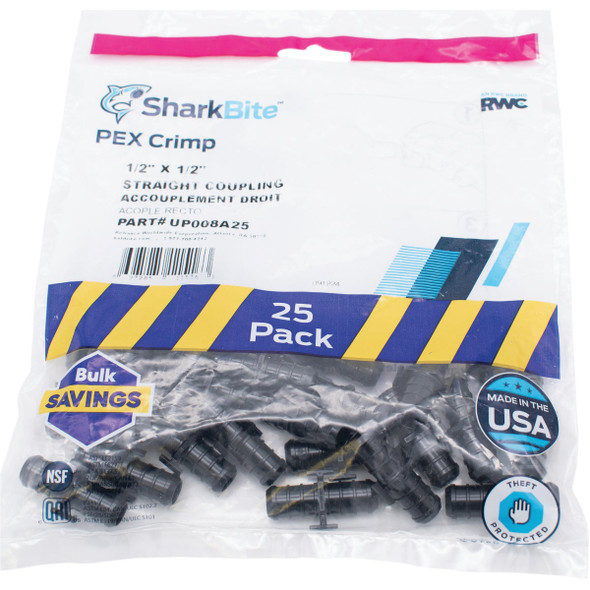 SharkBite PEX-B 1/2 In. Poly Alloy Barb Coupling (25-Pack)