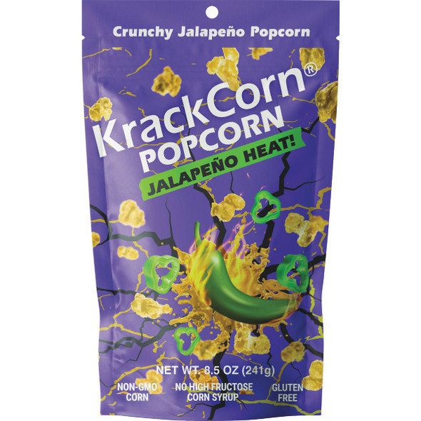 KrackCorn Jalapeno Popcorn 51141 Pack of 6