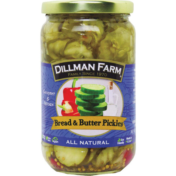Dillman Farm Bread and Butter Pickles 730 Pack of 12
