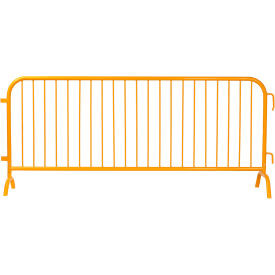 Global Industrial Steel Crowd Control Barrier 8-1/2'L x 43""H Bridge Feet Powder