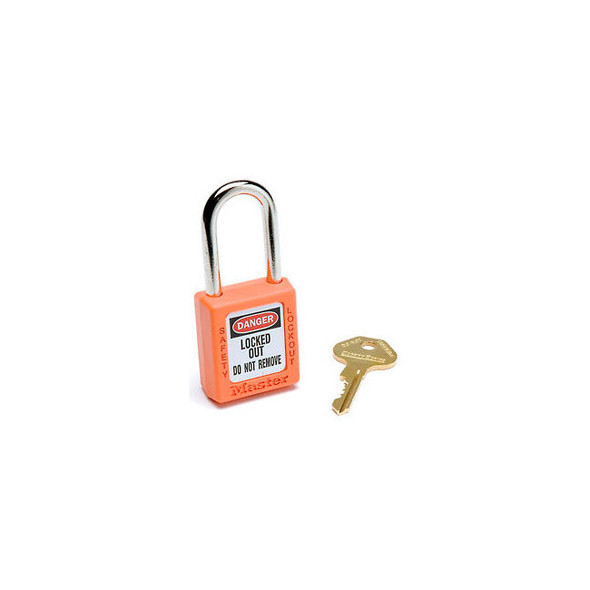 Master Lock Safety 410 Series Zenex Thermoplastic Padlock Orange 410ORJ
