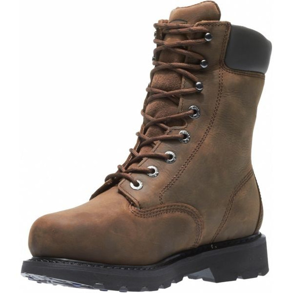 Wolverine Men's 8-Inch Work Boot, 9 1/2 XW, Steel Toe, 8 in H, Brown, W05680 W05680