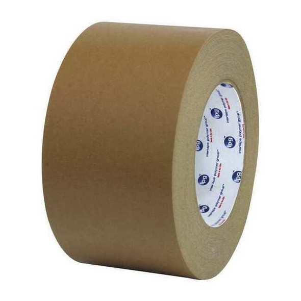 Paper Tape, 6 mil Thick, 72 mm W x 54.8 m L, 3 in Core Dia., Tan, 16 PK