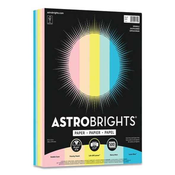 Astrobrights Color Paper,8 1/2 x 11 in,24 lb,PK500 91714