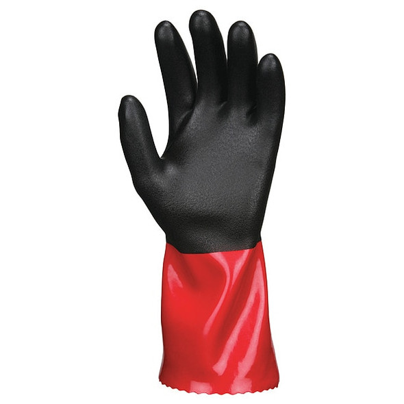 Mcr Safety MG9645 Chemical Resistant Gloves, Fiberglass, 13 in L, 15 ga, Black, L, 12 PK MG9645L