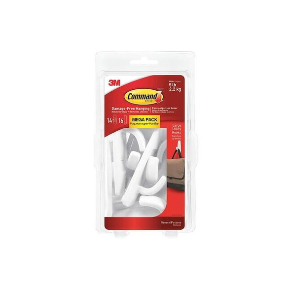 Command Utility Hook Mega Pack,Large,PK12 17003-MPES