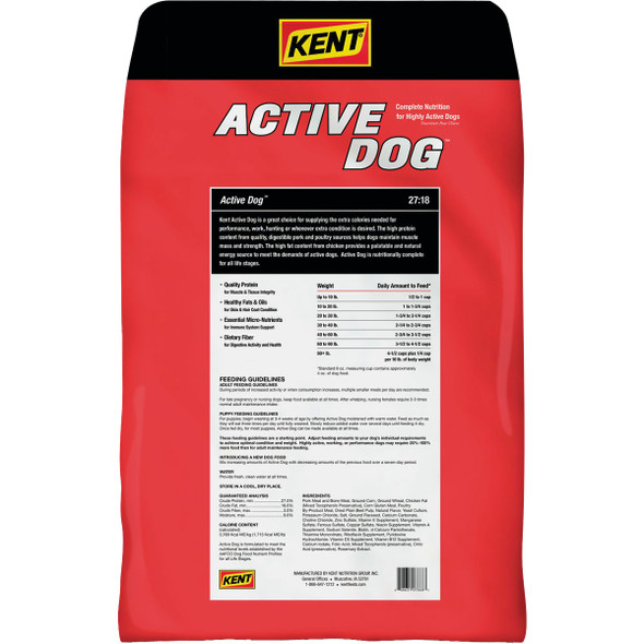 Kent Active Dog 40 Lb. Adult Dry Dog Food