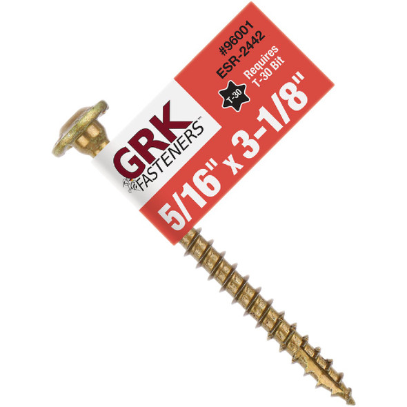 GRK RSS Rugged 5/16 In. x 3-1/8 In. Star Drive Washer-Head Structure Screw 96001