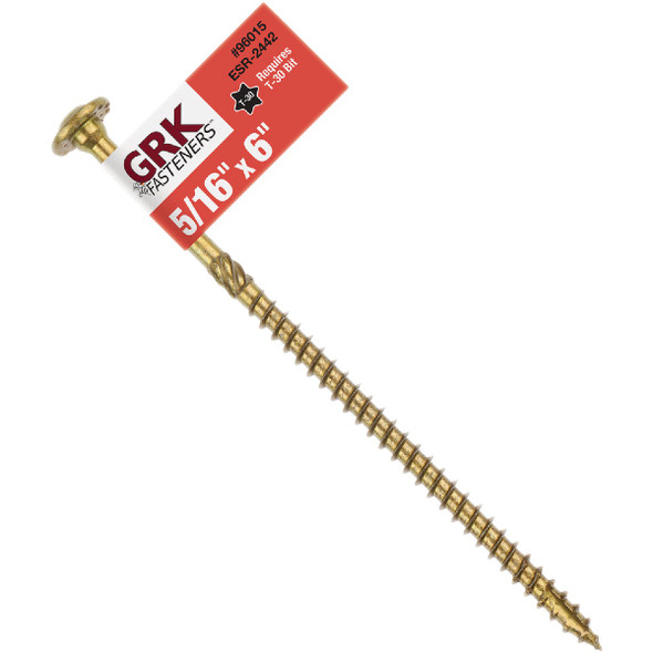 GRK RSS Rugged 5/16 In. x 6 In. Star Drive Washer-Head Structure Screw 96015
