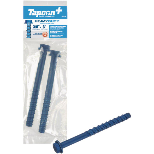 Tapcon 2ct 3/8x6" Scr Anchr 50446