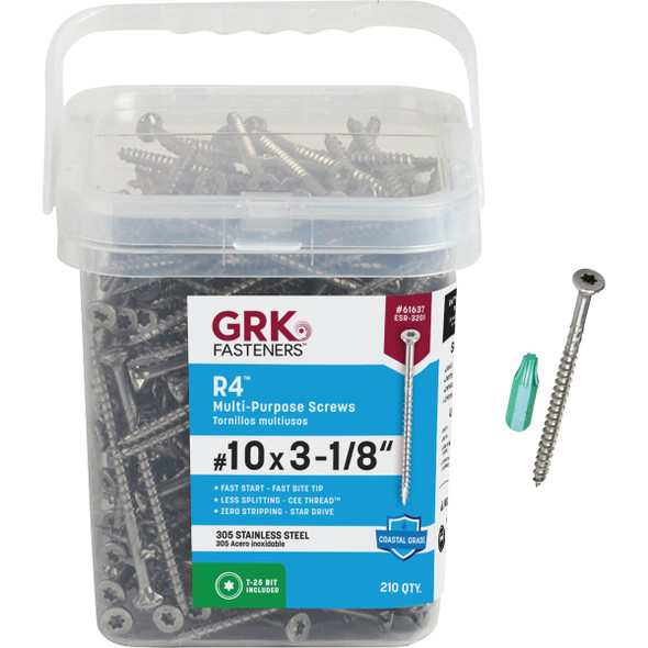 R4 210ct 10x3-1-8" Wd Screw 61637 253442