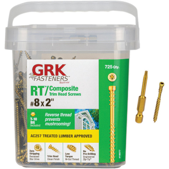 GRK RT #8 x 2 In. Star Drive Composite Screw (725 Ct.) 16077