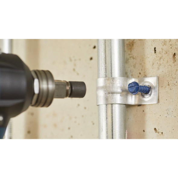 Tapcon 3-16 In. x 1-1-4 In. Hex Washer Head Concrete Screw Anchors (25-Count) 24200 224435