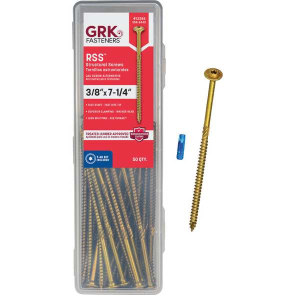 RSS 50ct 3/8x7.25" Strc Scrw 12285