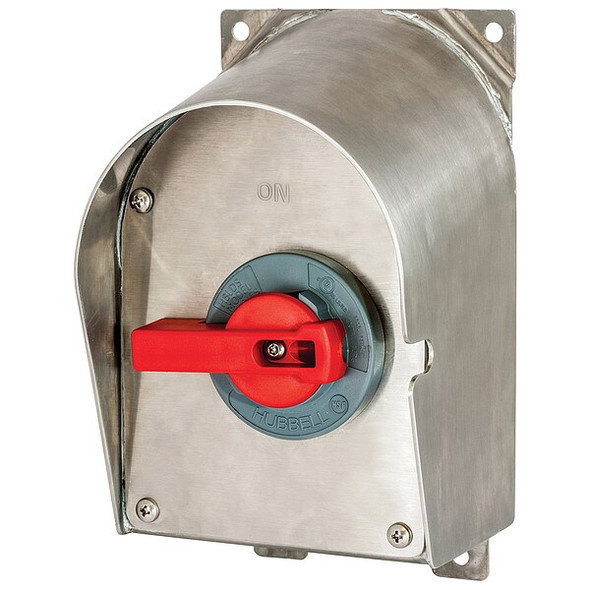 Hubbell Wiring Device-Kellems EnclosedDisconSw,NoFuse,30A,304StainStl HBLDS3SSR