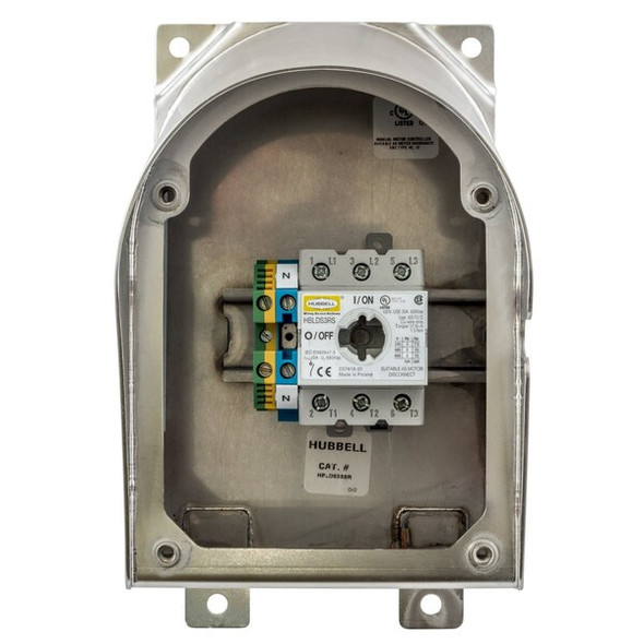 Hubbell Wiring Device-Kellems EnclosedDisconSw,NoFuse,30A,304StainStl HBLDS3SSR