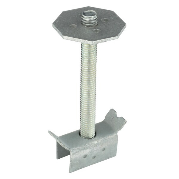 Grating Clip, For Screw Size 1/2 in, Carbon Steel, Galvanized, 20 PK