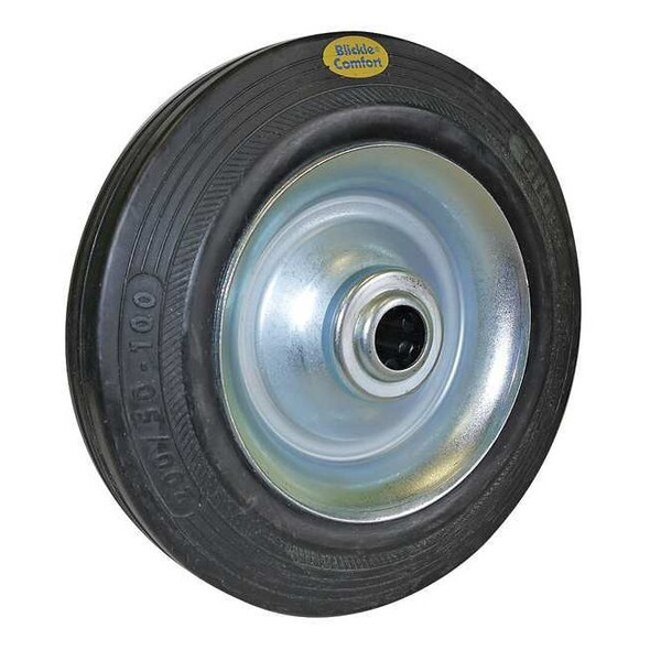 Castr Whl,Elstc Sold Rubbr,10 in.,990 lb