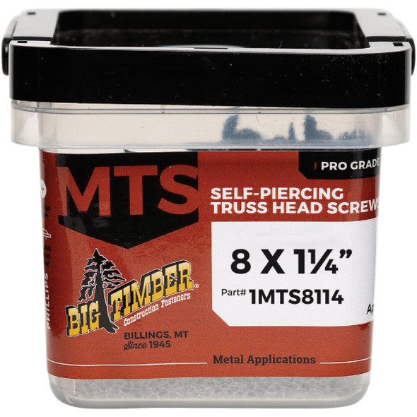 Big Timber #8 x 1-1/4 In. Modified Truss Head Sharp Point Wood Screw (1 Lb.)