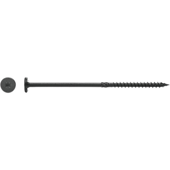 Big Timber #15 x 4 In. Wafer Head Black Wood Screw (25 Ct.) Big Timber #15 x 4 In. Wafer Head Black Wood Screw (25 Ct.)