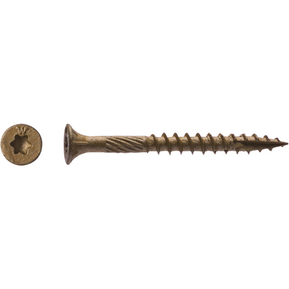 Big Timber #10 x 2-1-2 In. Bronze Star Drive Flat Head Wood Screw (5 Lb.) 5BTX10212 219624