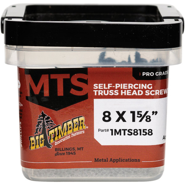 Big Timber #8 x 1-5/8 In. Modified Truss Head Sharp Point Wood Screw (1 Lb.)