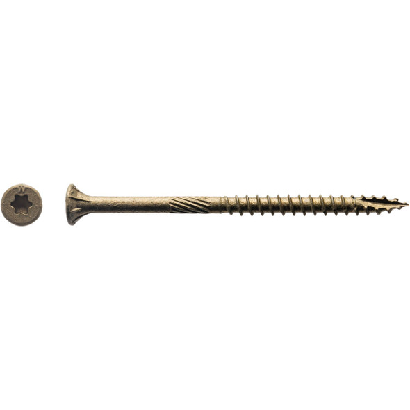 Big Timber #9 x 2-3/4 In. Bronze Star Drive Flat Head Wood Screw (5 Lb.)