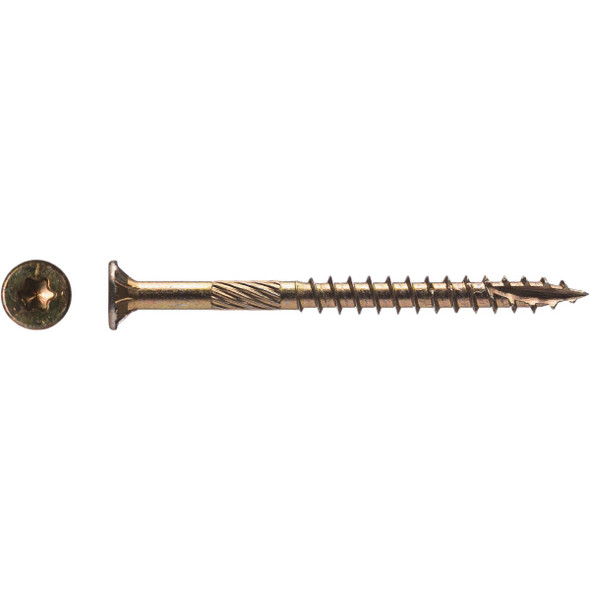 Big Timber #10 x 3 In. Yellow Zinc Star Drive Flat Head Wood Screw (5 Lb.)