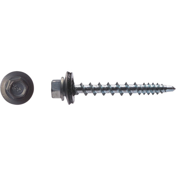 Big Timber #10 x 1-1-2 In. Hex Head Zinc Metal Roofing Screw (100-Count) WB112Z-100 240940