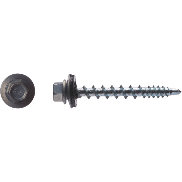 Big Timber #10 x 1-1/2 In. Hex Head Zinc Metal Roofing Screw (100 Ct.)