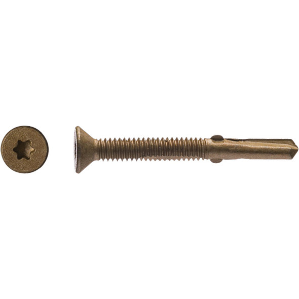 Big Timber #12 x 2-1-2 In. Flat Head Self-Drilling Wood to Metal Screw (1 Lb.) 1FHD12212 242371