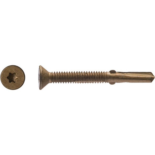 Big Timber #12 x 2-1-2 In. Flat Head Self-Drilling Wood to Metal Screw (5 Lb.) 5FHD12212 247771