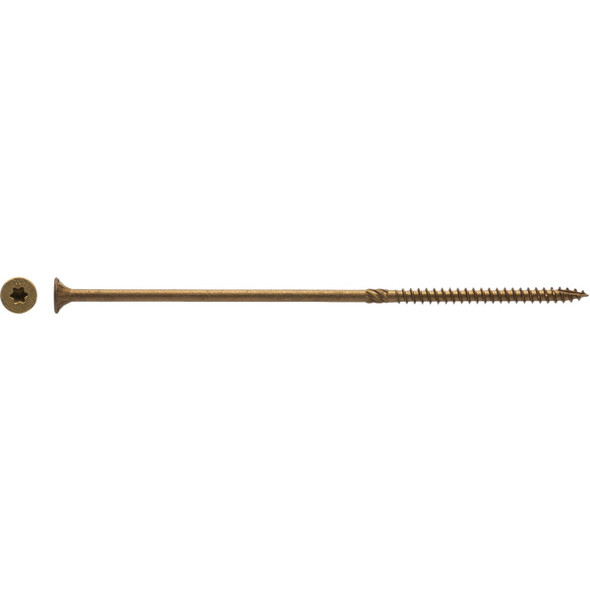 Big Timber #14 x 8 In. Bronze Star Drive Flat Head Wood Screw (25-Count) BTX148-25 249749