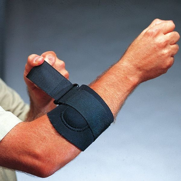 Impacto Elbow Support, Neoprene, Single Strap, Black, Size L EL5002L