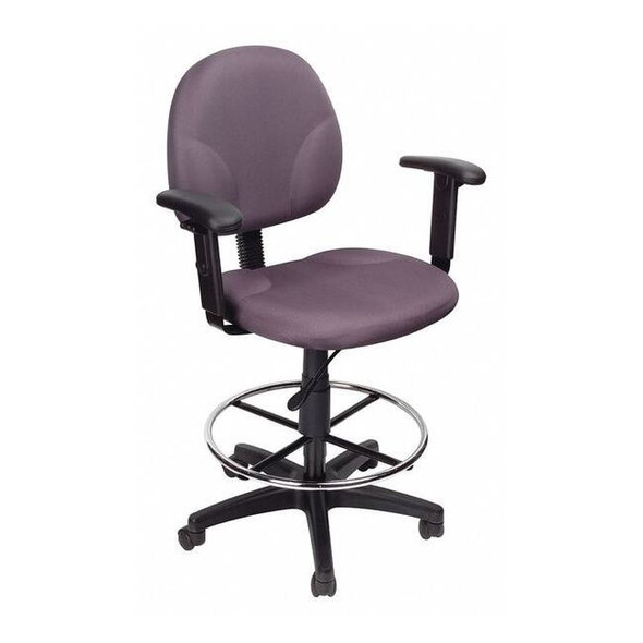 Manufacturer Varies Fabric Drafting Chair, 31 1/2-, Adjustable 453A12