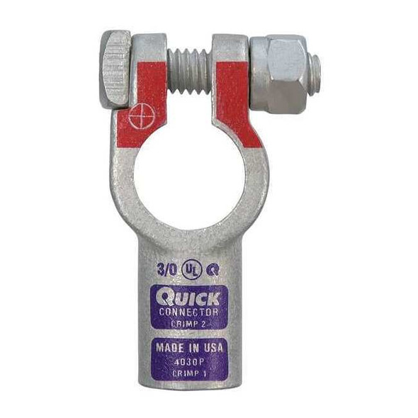 Fusion Straight Terminal,3/0 ga.,Purple,Pos 4030P