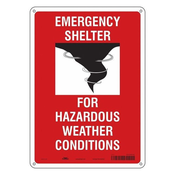 Condor Safety Sign,10" Wx14" H,0.032" Thickness 465R46