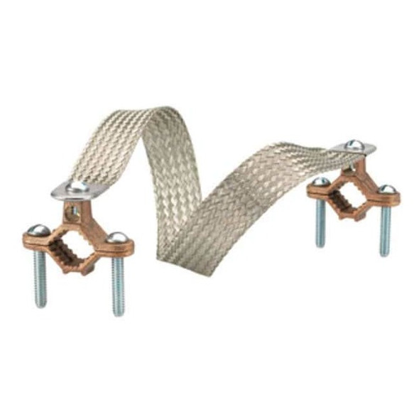 Bridgeport Fittings Copper Clamps,0.27"Hole Dia,18"Overall L BJ-100