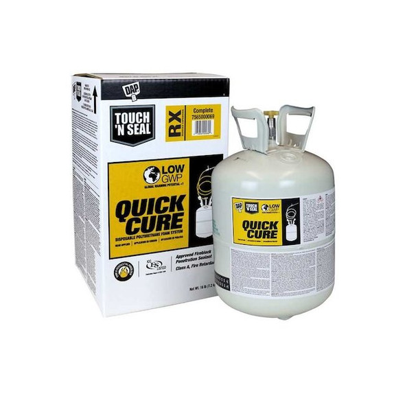 Touch N Seal Spray Foam Sealant, 16 lb, Cylinder, Cream, RX 7565000069