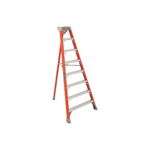 Louisville 8 ft Fiberglass Tripod Stepladder, 300 lb Capacity FT1508
