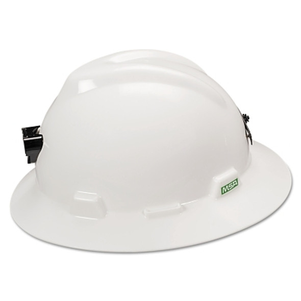 MSA Specialty V-Gard® Protective Caps and Hats, Fas-Trac III, w/Lamp Bracket & Cord Holder, WH MSA Specialty V-Gard® Protective Caps and Hats, Fas-Trac III, w/Lamp Bracket & Cord Holder, WH
