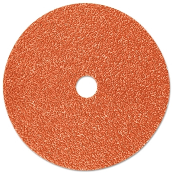 Cubitron™ II 987C Fibre Disc, Precision Shaped Ceramic Grain, 4-1/2 in dia, 7/8 in arbor, 36 Grit, Threaded Hole