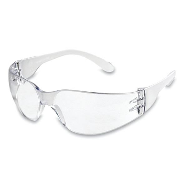 X300 Series Protective Eyewear Safety Glasses, Clear Lens, Polycarbonate, Clear Frame Pack of 12