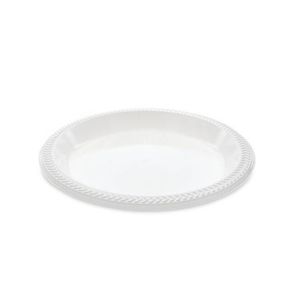 Pactiv Meadoware OPS Dinnerware, Plate, 10.25 Diameter, Black, PK500 MI10