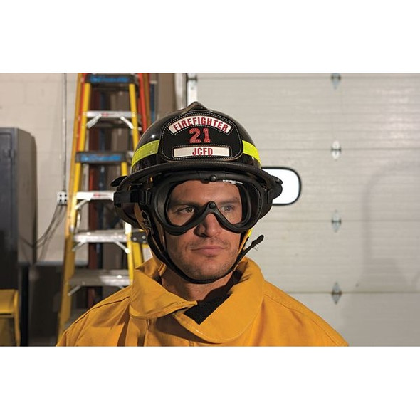 Cairns Fire Helmet, Fiberglass, Ratchet, Yellow, Fits Hat Size 6-3/8 to 8-3/8 ,Modern 660CFSY