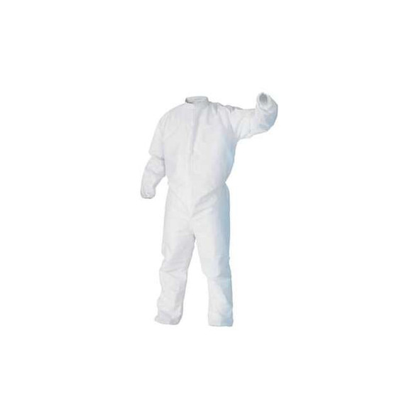 Kimtech Cleanroom Coveralls,XL,White,SMS,PK25 49834