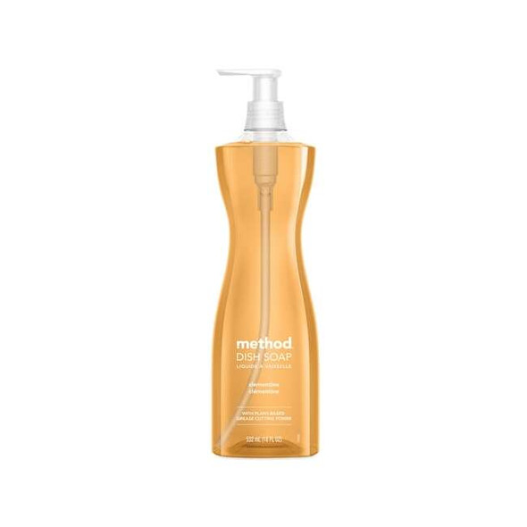 Method Dish Soap, Clementine, 18 oz Pump Bottle, PK6 00735CT
